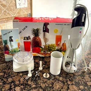 Vintage Daily Blender Mixer, Made in Italy, Handheld immersion blender like new!